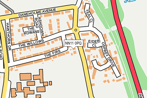 NN11 0PQ map - OS OpenMap – Local (Ordnance Survey) NN11 0PQ map - OS OpenMap – Local (Ordnance Survey)
