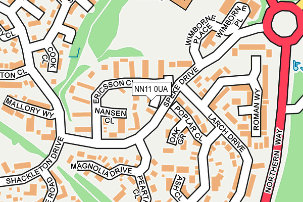 NN11 0UA map - OS OpenMap – Local (Ordnance Survey)