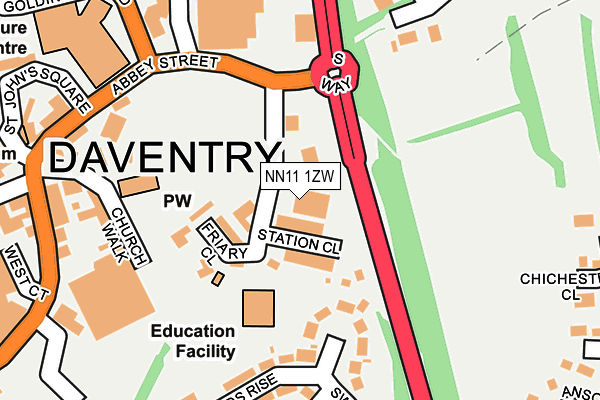 NN11 1ZW map - OS OpenMap – Local (Ordnance Survey) NN11 1ZW map - OS OpenMap – Local (Ordnance Survey)