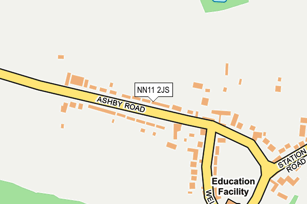NN11 2JS map - OS OpenMap – Local (Ordnance Survey)