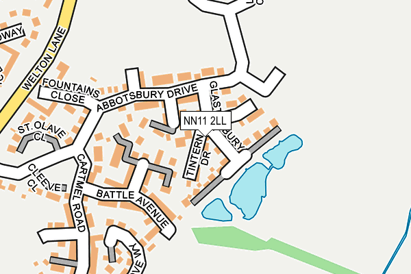 NN11 2LL map - OS OpenMap – Local (Ordnance Survey)
