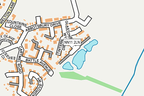 NN11 2LN map - OS OpenMap – Local (Ordnance Survey)