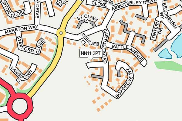 NN11 2PT map - OS OpenMap – Local (Ordnance Survey) NN11 2PT map - OS OpenMap – Local (Ordnance Survey)
