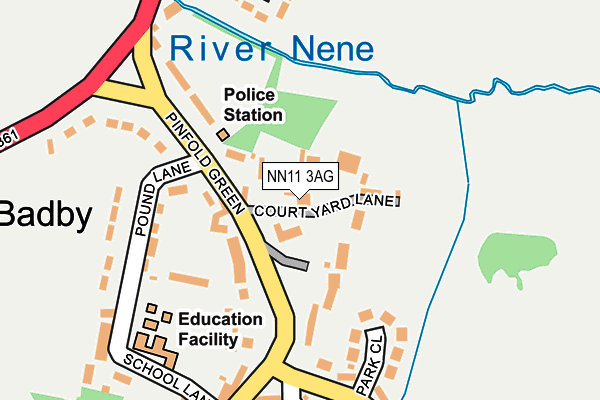 NN11 3AG map - OS OpenMap – Local (Ordnance Survey) NN11 3AG map - OS OpenMap – Local (Ordnance Survey)