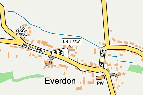 NN11 3BW map - OS OpenMap – Local (Ordnance Survey) NN11 3BW map - OS OpenMap – Local (Ordnance Survey)