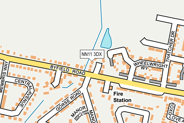 NN11 3DX map - OS OpenMap – Local (Ordnance Survey) NN11 3DX map - OS OpenMap – Local (Ordnance Survey)