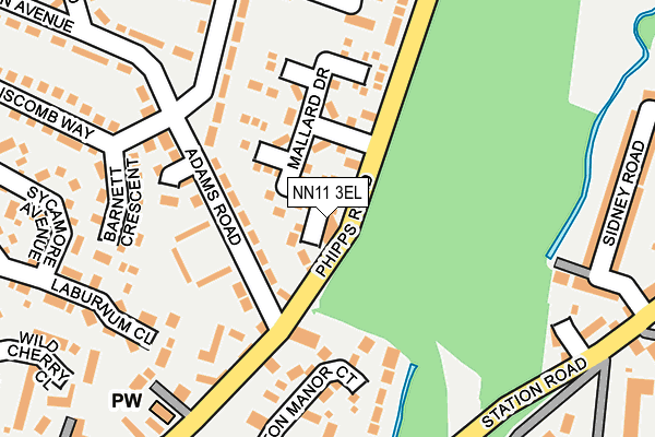NN11 3EL map - OS OpenMap – Local (Ordnance Survey) NN11 3EL map - OS OpenMap – Local (Ordnance Survey)