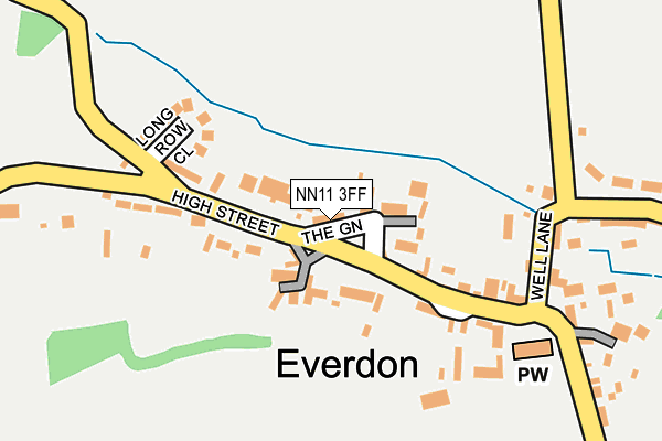 NN11 3FF map - OS OpenMap – Local (Ordnance Survey) NN11 3FF map - OS OpenMap – Local (Ordnance Survey)