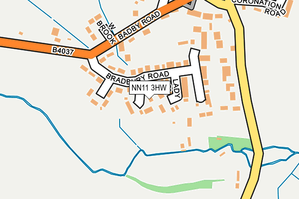 NN11 3HW map - OS OpenMap – Local (Ordnance Survey) NN11 3HW map - OS OpenMap – Local (Ordnance Survey)