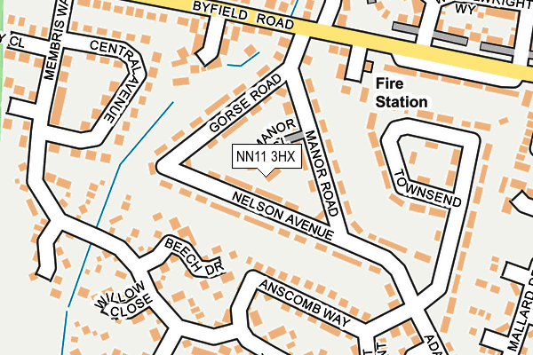 NN11 3HX map - OS OpenMap – Local (Ordnance Survey) NN11 3HX map - OS OpenMap – Local (Ordnance Survey)