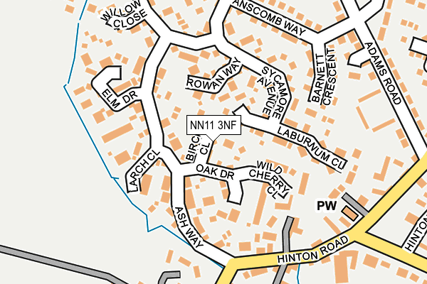 NN11 3NF map - OS OpenMap – Local (Ordnance Survey) NN11 3NF map - OS OpenMap – Local (Ordnance Survey)