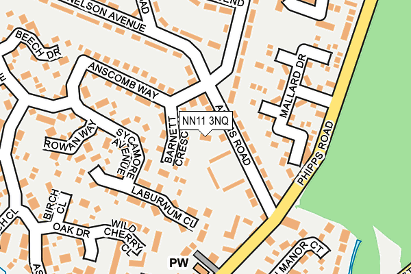 NN11 3NQ map - OS OpenMap – Local (Ordnance Survey) NN11 3NQ map - OS OpenMap – Local (Ordnance Survey)