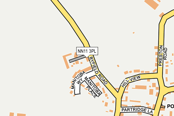 NN11 3PL map - OS OpenMap – Local (Ordnance Survey)