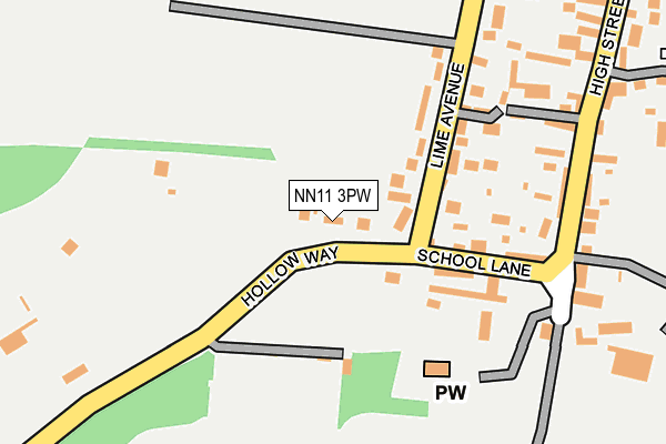 NN11 3PW map - OS OpenMap – Local (Ordnance Survey) NN11 3PW map - OS OpenMap – Local (Ordnance Survey)