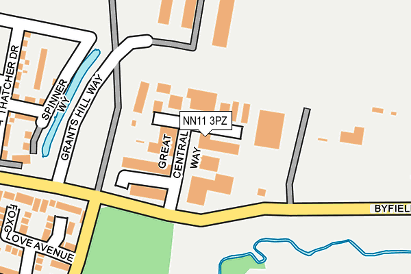 NN11 3PZ map - OS OpenMap – Local (Ordnance Survey) NN11 3PZ map - OS OpenMap – Local (Ordnance Survey)