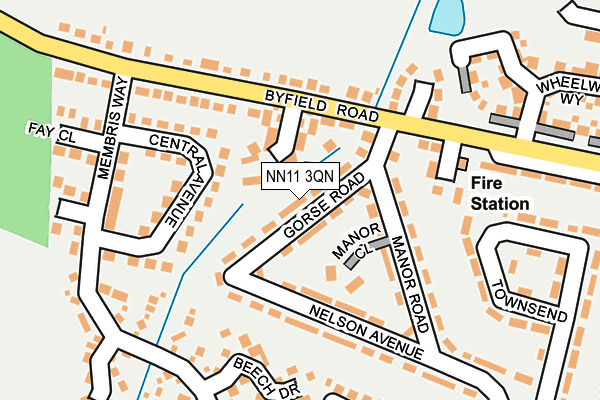 NN11 3QN map - OS OpenMap – Local (Ordnance Survey) NN11 3QN map - OS OpenMap – Local (Ordnance Survey)
