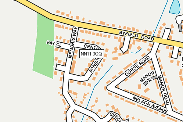 NN11 3QQ map - OS OpenMap – Local (Ordnance Survey) NN11 3QQ map - OS OpenMap – Local (Ordnance Survey)