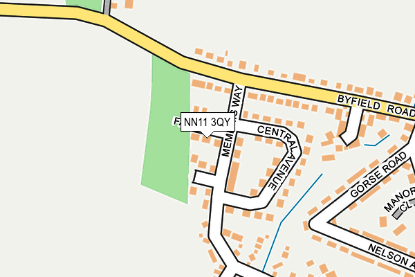 NN11 3QY map - OS OpenMap – Local (Ordnance Survey) NN11 3QY map - OS OpenMap – Local (Ordnance Survey)