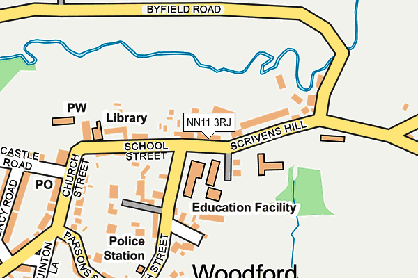 NN11 3RJ map - OS OpenMap – Local (Ordnance Survey)