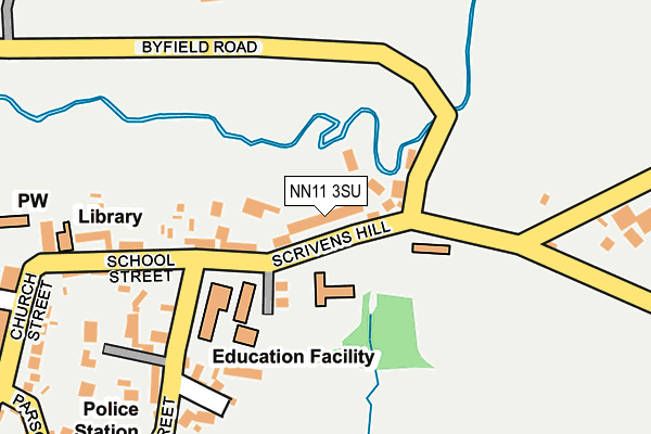NN11 3SU map - OS OpenMap – Local (Ordnance Survey) NN11 3SU map - OS OpenMap – Local (Ordnance Survey)