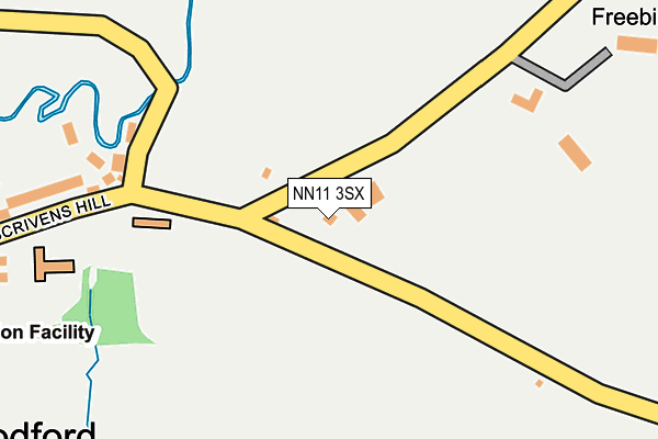 NN11 3SX map - OS OpenMap – Local (Ordnance Survey)