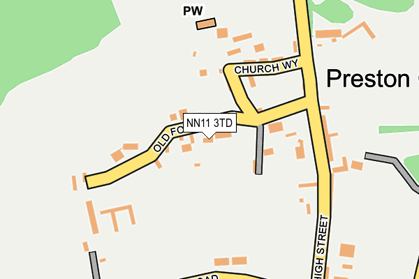 NN11 3TD map - OS OpenMap – Local (Ordnance Survey)