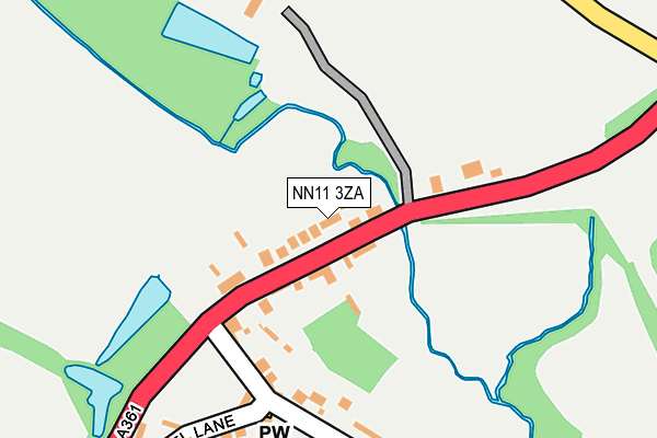 NN11 3ZA map - OS OpenMap – Local (Ordnance Survey) NN11 3ZA map - OS OpenMap – Local (Ordnance Survey)