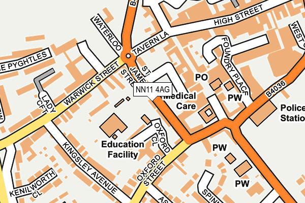 NN11 4AG map - OS OpenMap – Local (Ordnance Survey) NN11 4AG map - OS OpenMap – Local (Ordnance Survey)