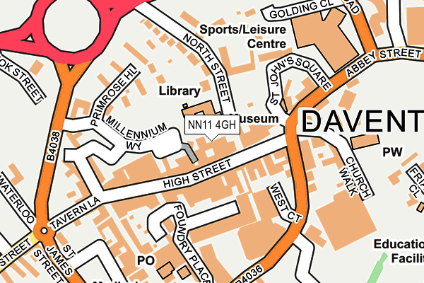NN11 4GH map - OS OpenMap – Local (Ordnance Survey) NN11 4GH map - OS OpenMap – Local (Ordnance Survey)