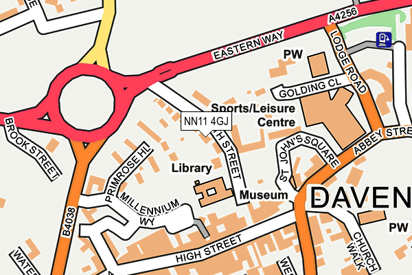 NN11 4GJ map - OS OpenMap – Local (Ordnance Survey) NN11 4GJ map - OS OpenMap – Local (Ordnance Survey)