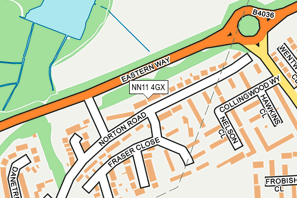 NN11 4GX map - OS OpenMap – Local (Ordnance Survey) NN11 4GX map - OS OpenMap – Local (Ordnance Survey)
