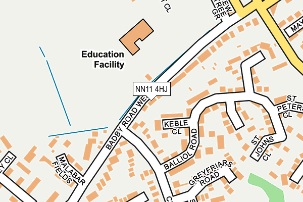 NN11 4HJ map - OS OpenMap – Local (Ordnance Survey) NN11 4HJ map - OS OpenMap – Local (Ordnance Survey)