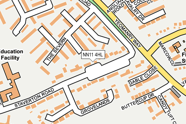 NN11 4HL map - OS OpenMap – Local (Ordnance Survey) NN11 4HL map - OS OpenMap – Local (Ordnance Survey)