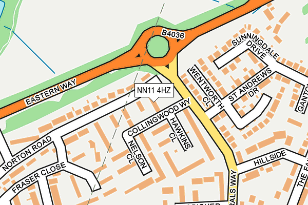 NN11 4HZ map - OS OpenMap – Local (Ordnance Survey) NN11 4HZ map - OS OpenMap – Local (Ordnance Survey)