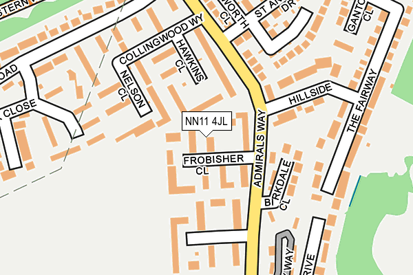 NN11 4JL map - OS OpenMap – Local (Ordnance Survey) NN11 4JL map - OS OpenMap – Local (Ordnance Survey)
