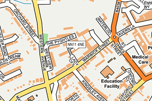 NN11 4NE map - OS OpenMap – Local (Ordnance Survey)
