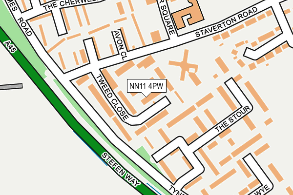 NN11 4PW map - OS OpenMap – Local (Ordnance Survey) NN11 4PW map - OS OpenMap – Local (Ordnance Survey)