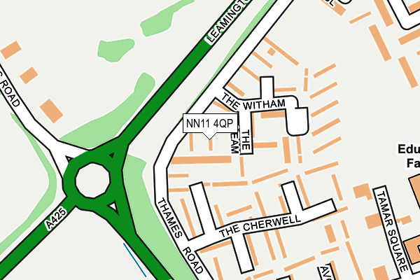 NN11 4QP map - OS OpenMap – Local (Ordnance Survey) NN11 4QP map - OS OpenMap – Local (Ordnance Survey)