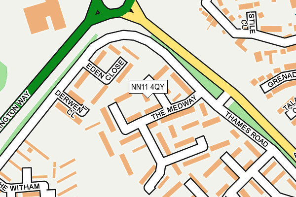 NN11 4QY map - OS OpenMap – Local (Ordnance Survey) NN11 4QY map - OS OpenMap – Local (Ordnance Survey)