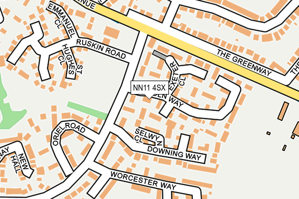 NN11 4SX map - OS OpenMap – Local (Ordnance Survey) NN11 4SX map - OS OpenMap – Local (Ordnance Survey)