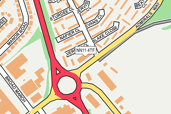 NN11 4TF map - OS OpenMap – Local (Ordnance Survey) NN11 4TF map - OS OpenMap – Local (Ordnance Survey)