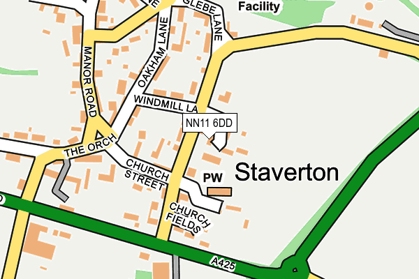 NN11 6DD map - OS OpenMap – Local (Ordnance Survey)