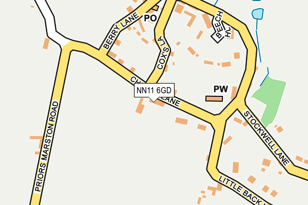 NN11 6GD map - OS OpenMap – Local (Ordnance Survey) NN11 6GD map - OS OpenMap – Local (Ordnance Survey)