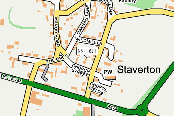 NN11 6JH map - OS OpenMap – Local (Ordnance Survey)