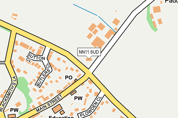 NN11 6UD map - OS OpenMap – Local (Ordnance Survey) NN11 6UD map - OS OpenMap – Local (Ordnance Survey)