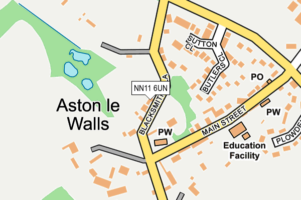 NN11 6UN map - OS OpenMap – Local (Ordnance Survey)