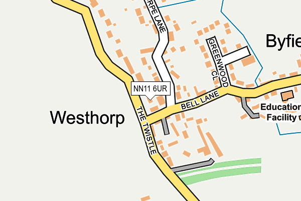 NN11 6UR map - OS OpenMap – Local (Ordnance Survey) NN11 6UR map - OS OpenMap – Local (Ordnance Survey)