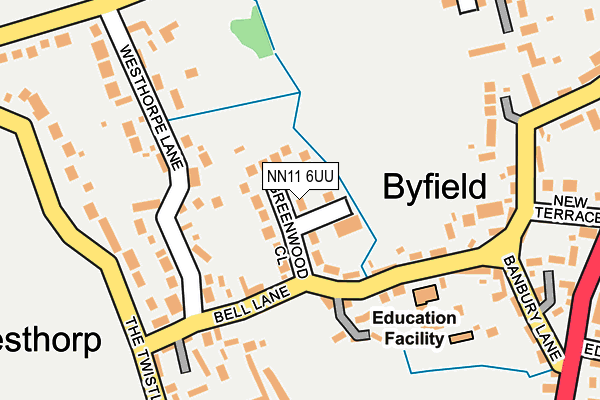 NN11 6UU map - OS OpenMap – Local (Ordnance Survey)