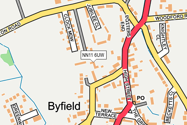 NN11 6UW map - OS OpenMap – Local (Ordnance Survey)