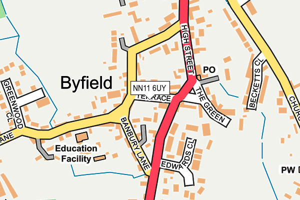 NN11 6UY map - OS OpenMap – Local (Ordnance Survey) NN11 6UY map - OS OpenMap – Local (Ordnance Survey)